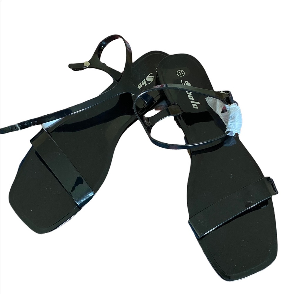 Brand New Women Ankle Strap Sandals Black Size 11